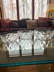 Vintage Teardrop Pattern Pyrex Clear Nesting Bowls. Set Of 3