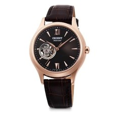 ORIENT STAR RN-AG0727Y Black Automatic Open Heart Women's Watch New in Box