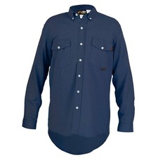 MCR SAFETY S1NM FR L Sleeve Shirt,Navy Blue,M,Regular 781G19