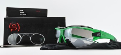 Evil Eye Trace Pro Sonnenbrille e001 75 5500 Wrap Grün Sweatbar Optical Clip L