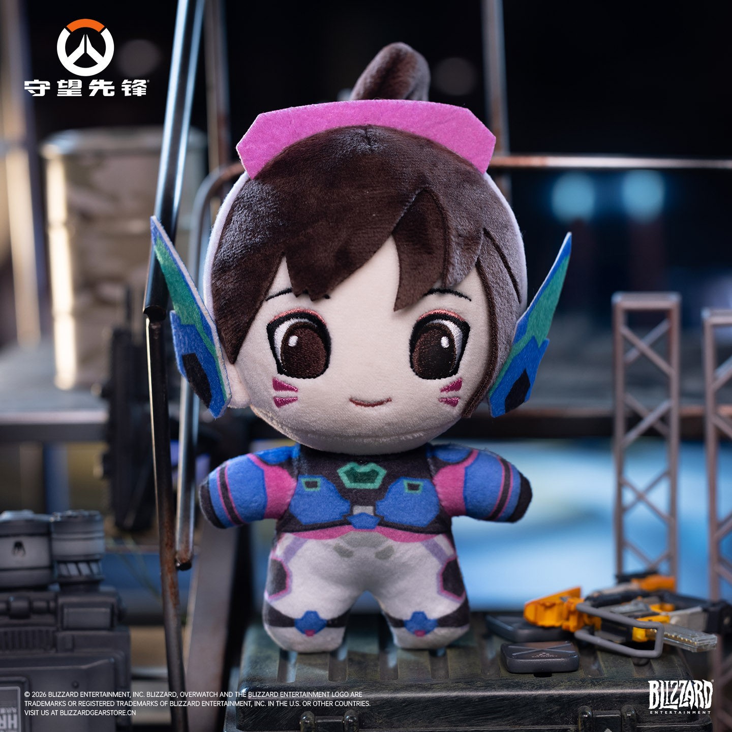Overwatch 10th Anniversary Plush Doll Keychain D.Va Game Merchandise Collectible