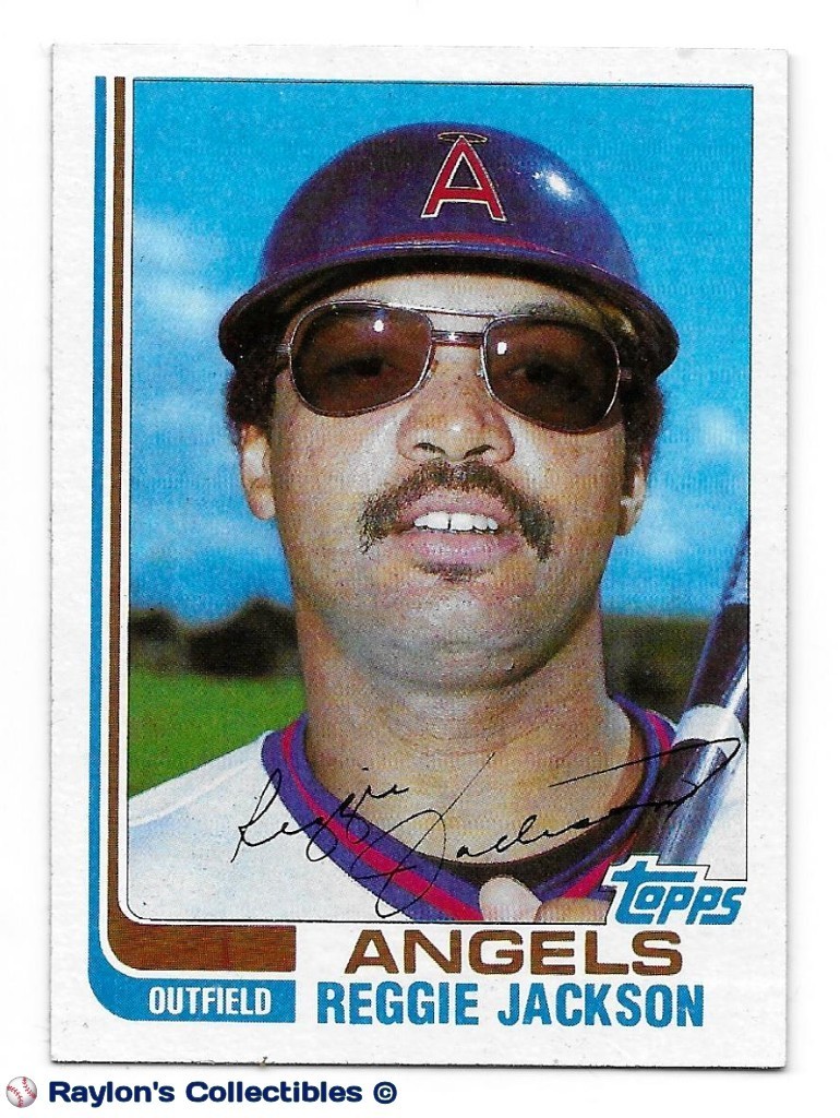 ⚾️  1982 ~ Topps Traded #47T ~ Reggie Jackson ~ Angels ~ Ex=5 ~ HOF