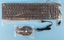 LIMEIDE GTX300 Suspension-Rainbow Light Wired Gaming Keyboard and Mouse Combo