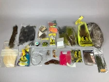 GOOD JOB LOT FLY TYING MATERIALS FEATHERS DUBBING FUR TINSEL VENIARD LURE FLASH