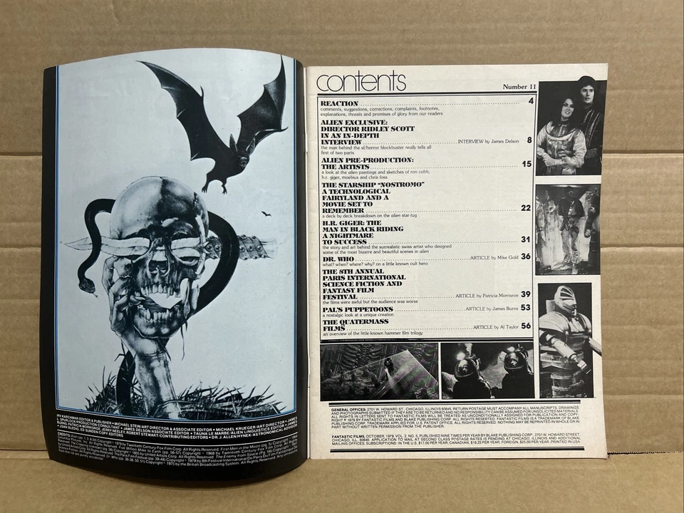 1979 #2 - Fantastic Films Magazine - Alien - Ridley Scott Interviewed - Image 4 of 4