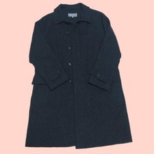 Margaret Howell Wool 100 Stainless Steel Collar Coat M Used Winter Outer