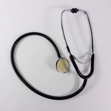Cardiology Stethoscope Nurse Doctor Medical Tool Works Black Single Head