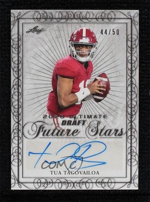 2020 Leaf Ultimate Draft Future Stars 44/50 Tua Tagovailoa Rookie Auto RC uk2