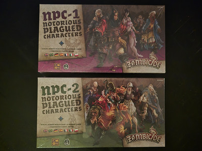 CMON Boardgame NPC1 + NPC2 - Notoriously Plagued Character Zombicide - Brand New