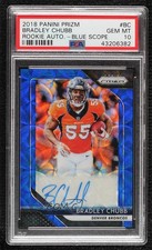 2018 Panini Prizm Rookie Blue Scope 2/75 Bradley Chubb PSA 10 GEM MT Auto 08gd