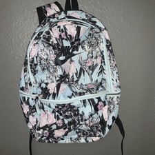 NIKE HERITAGE ULTRA FEMME Light Blue/ Black Floral Print Backpack/ Bookbag