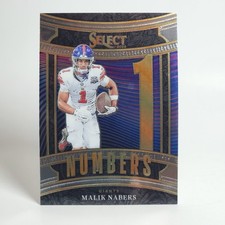 2025 Panini Select Numbers Malik Nabers #25