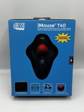 Adesso iMouse T40 Wireless Ergonomic Trackball Mouse Batteries Included