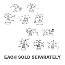 Dungeons  Dragons Unpainted and Unassembled Frameworks Miniature Model Kit 7pcs