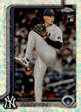 2025 Topps Chrome Logofractor Edition Will Warren New York Yankees BBA4-1166