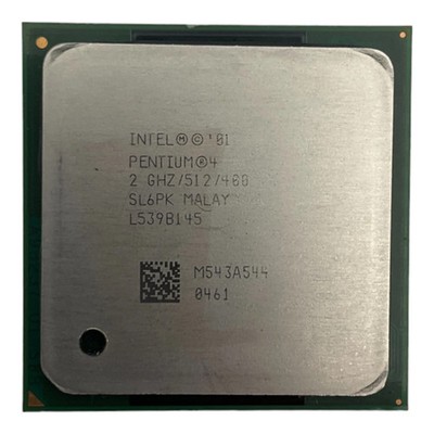 Intel Pentium 4 SL6PK 2.00 GHz 512K Cache 400 MHz FSB Socket 478 CPU Processor