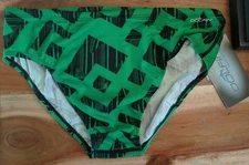 Size 38 - NEW With Tags - Dolfin Men’s Swim Brief  Reliance Racer Green
