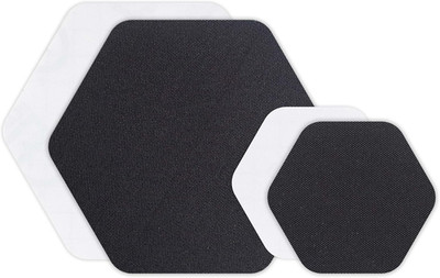 Tenacious Tape Hex   2.5  & 1.5  Repair Patches (4 Patches: Two 2.5  & Two 1.5 ,