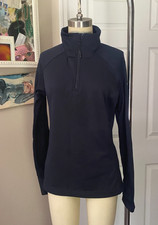 The NORTH FACE Navy Slim Yoga RUNNING Thumb Quarter Zip Jacket SMALL B135