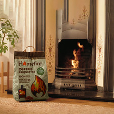 Homefire Coffee Briquettes 7kg Smokeless Fuel Logs for Open Fires & Stoves