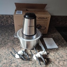 YISSVIC MINI FOOD PROCESSOR MODEL Y-JR01 500W 2L CAPACITY 2 SPEED S/S BOWL MINT