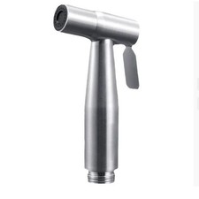 Toilet Bidet Douche Spray Hygienic Stainless Steel Shower Head Chrome Hose Kit