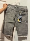 ROXY ORIGINAL FRAYED EDGE DESIGN SUMMER VACATION BERMUDA JEANS 5 NWT — photo 6