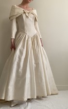 Raw Silk Wedding dress Vintage