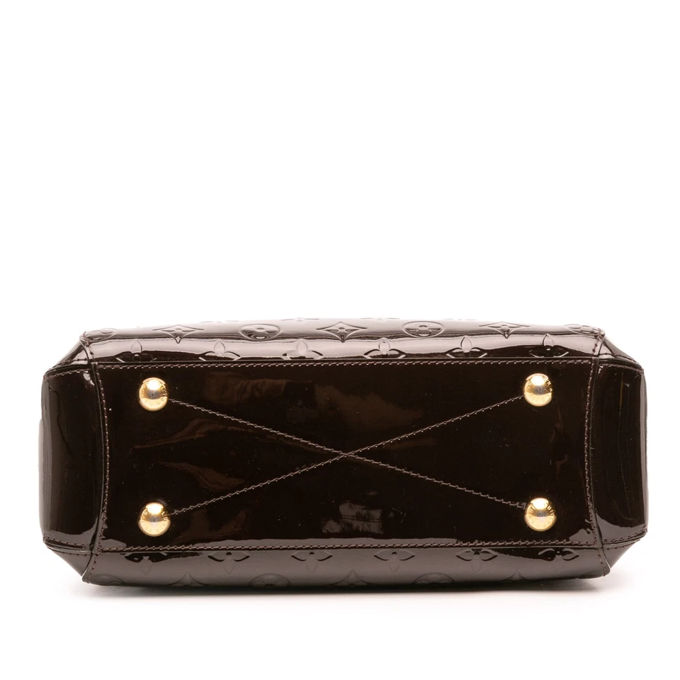 Cartera de cuero púrpura autenticada Louis Vuitton con monograma Vernis Montaigne BB Foto 3 de 4