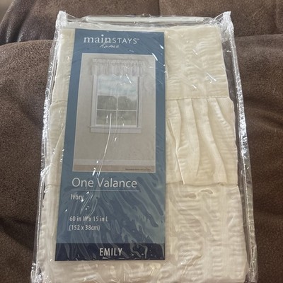 Mainstays Vanilla Dream One Valance 60''W x 15L New
