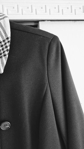 Jones New York Womens Black White Houndstooth Trim Collar Size 10P - Picture 15 of 24