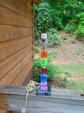 Vintage Retro Multicolored Stack Lucite Squar...