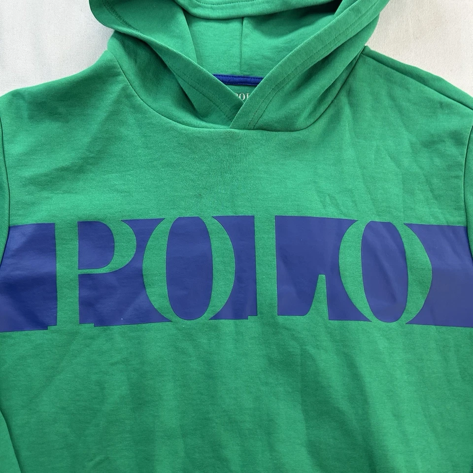 Polo Ralph Lauren зеленый логотип пуловер толстовка с капюшоном для мальчиков XL - Изображение 2 из 4