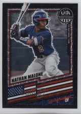 2026 Panini Stars & Stripes Prizm Black Velocity 22/39 Nathan Malone #5 yl0