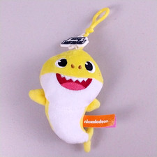 Baby Shark 6” Plush Nickelodeon Backpack Clip, Bag Clip Plush Stuffed Animal Toy