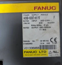 FANUC A06B-6087-H115 F Power Supply Module Removed From The Working Machine