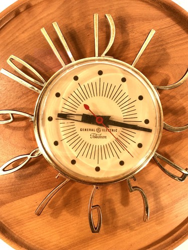Reloj MCM General Electric Telechron #2H59 Wellwood vintage años 50 buen funcionamiento - Imagen 12 de 15