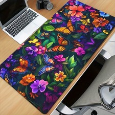 40 90cm vivid butterfly and flower high definition print mouse pad - XXL non-sli