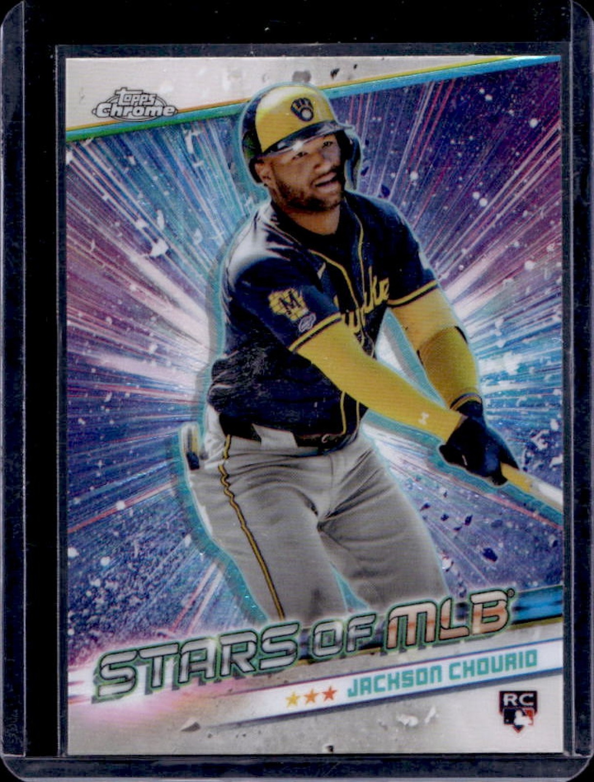 2024 Topps Update Jackson Chourio Stars of MLB RC Chrome #CSMLB-84 Brewers
