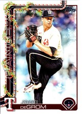 Jacob deGrom 2025 Topps Holiday #H196 Texas Rangers