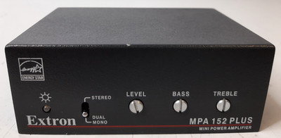 Extron MPA 152 Plus Mini Power Amplifier - Power Tested - No AC Adapter