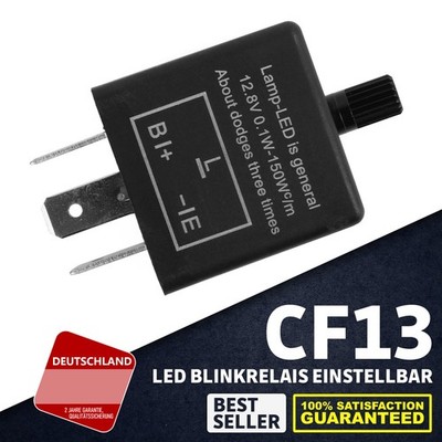 LED Blinker Relais Blinkerrelais Flasher einstellbar CF13 Für Hyundai Matrix