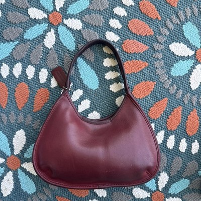 Vintage COACH Mini Ergo Crescent Shoulder Bag 9027 Burgundy