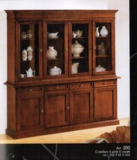 CREDENZA CRISTALLIERA ARTE POVERA SOGGIORNO CUCINA PRONTA CONSEGNA 