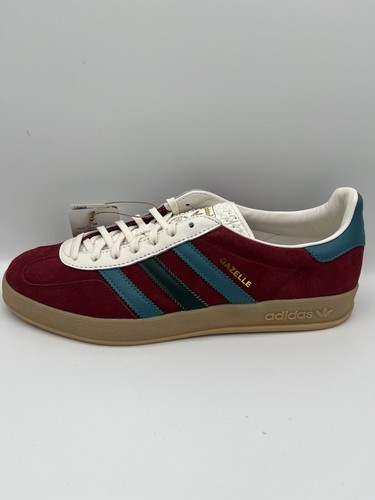 Adidas Gazelle Collegiate ‘Burgundy Green’ Men’s Sneakers [IG4996]