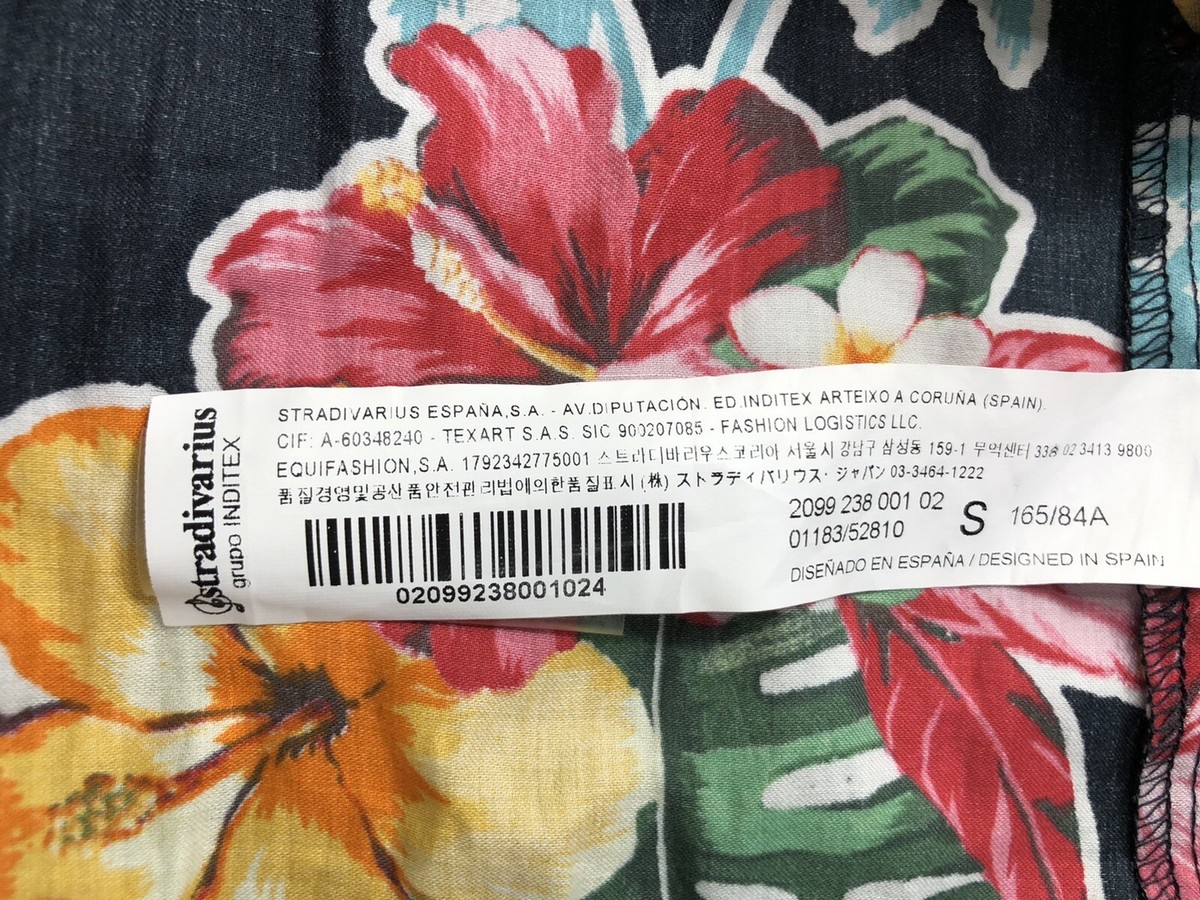 ストラップ 1 Stradivarius Sleeveless Floral Cropped Top S | eBay