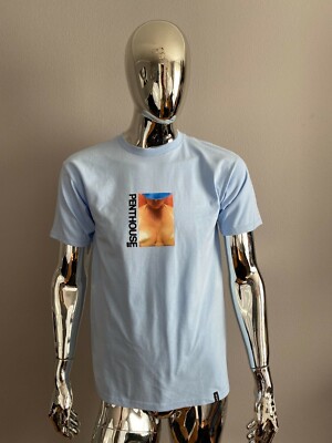  HUF WORLDWIDE Blue Graphic T-Shirt SIZE M
