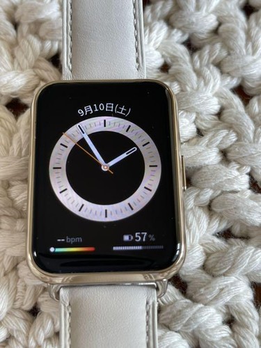 MONTRE HUAWEI modèle limité YDA-B19V FIT 2 lune blanc appel Bluetooth import Japon - Photo 9 sur 10