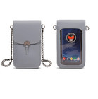 SAVE THE GIRLS COLORADO LIGHT GREY CELLPHONE CROSSBODY TOUCHSCREEN PURSE