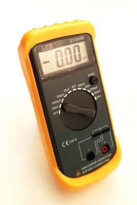 DT6500 Digital High Accuracy Capacitance Meter 0.1 pF to 20 mF Test 8.2 - 820 Hz